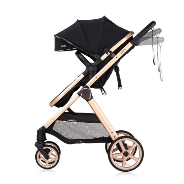 CHIPOLINO KOLICA VISTA BLACKBERRY KKVS02301BB I AUTOSJEDALICA VISTA BLACKBERRY STKVS02501BB 