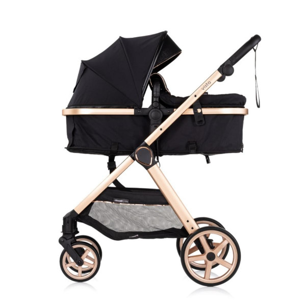 CHIPOLINO KOLICA VISTA BLACKBERRY KKVS02301BB I AUTOSJEDALICA VISTA BLACKBERRY STKVS02501BB 