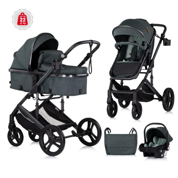 CHIPOLINO KOLICA AMORE BASIL KKAM02505BA I AUTOSJEDALICA AMORE BASIL STKAM02505BA 