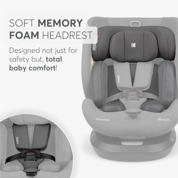 KIKKA BOO AUTOSJEDALICA I-HIKE I-SIZE DARK GREY 2025 31002100078 