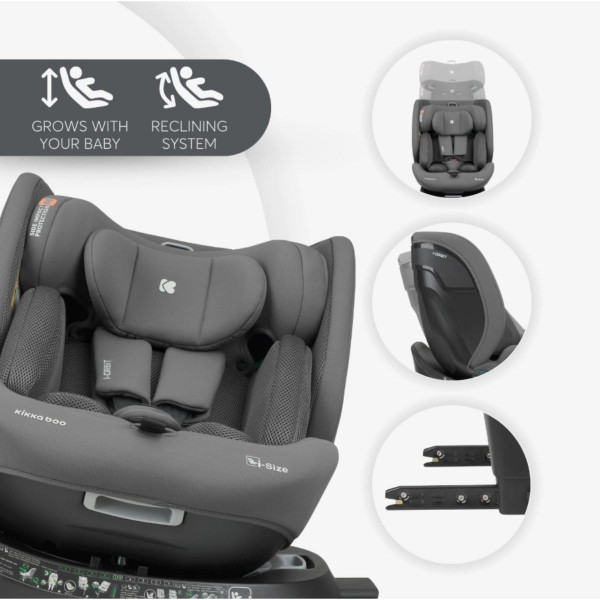 KIKKA BOO AUTOSJEDALICA I-ORBIT I-SIZE DARK GREY 2025 31002100086 