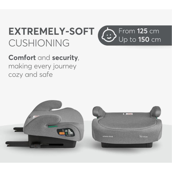 KIKKA BOO AUTOSJEDALICA I-TIP I-SIZE LIGHT GREY 41002160017 