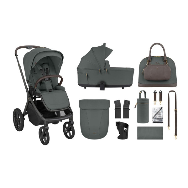 KIKKA BOO KOLICA GOYA 3U1 PLATINUM OLIVE I SJEDALICA I-CLASS I-SIZE NOIR 