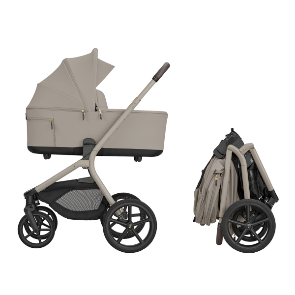 KIKKA BOO KOLICA GOYA 3U1 PLATINUM CHAMPAGNE I SJEDALICA I-CLASS I-SIZE NOIR I BAZA I-CLASS 360 