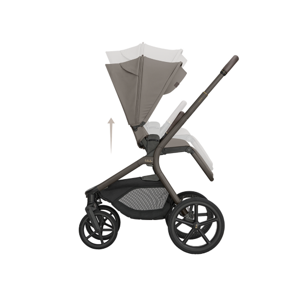 KIKKA BOO KOLICA GOYA 3U1 MOCCA I SJEDALICA I-CLASS I-SIZE NOIR I BAZA I-CLASS 360 