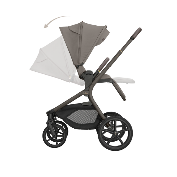 KIKKA BOO KOLICA GOYA 3U1 MOCCA I SJEDALICA I-CLASS I-SIZE NOIR I BAZA I-CLASS 360 