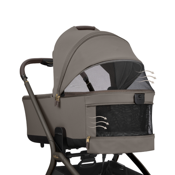 KIKKA BOO KOLICA GOYA 3U1 MOCCA I SJEDALICA I-CLASS I-SIZE NOIR I BAZA I-CLASS 360 