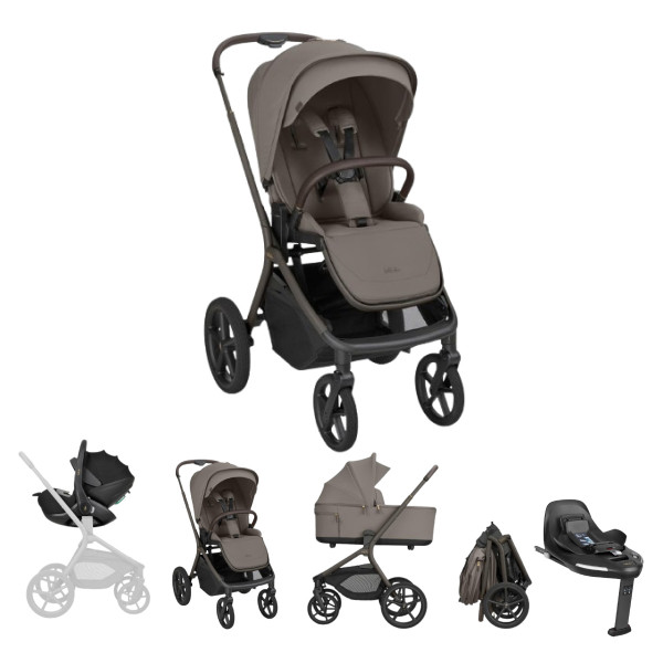 KIKKA BOO KOLICA GOYA 3U1 MOCCA I SJEDALICA I-CLASS I-SIZE NOIR I BAZA I-CLASS 360 