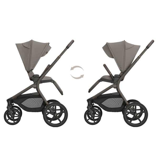 KIKKA BOO KOLICA GOYA 3U1 MOCCA I SJEDALICA I-CLASS I-SIZE NOIR I BAZA I-CLASS 360 