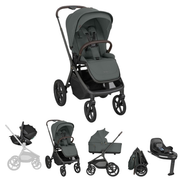 KIKKA BOO KOLICA GOYA 3U1 PLATINUM OLIVE I SJEDALICA I-CLASS I-SIZE NOIR I BAZA I-CLASS 360 