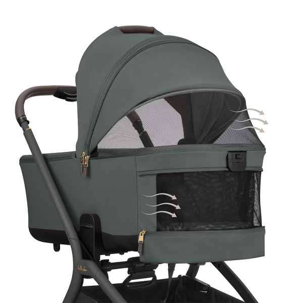 KIKKA BOO KOLICA GOYA 3U1 PLATINUM OLIVE I SJEDALICA I-CLASS I-SIZE NOIR I BAZA I-CLASS 360 