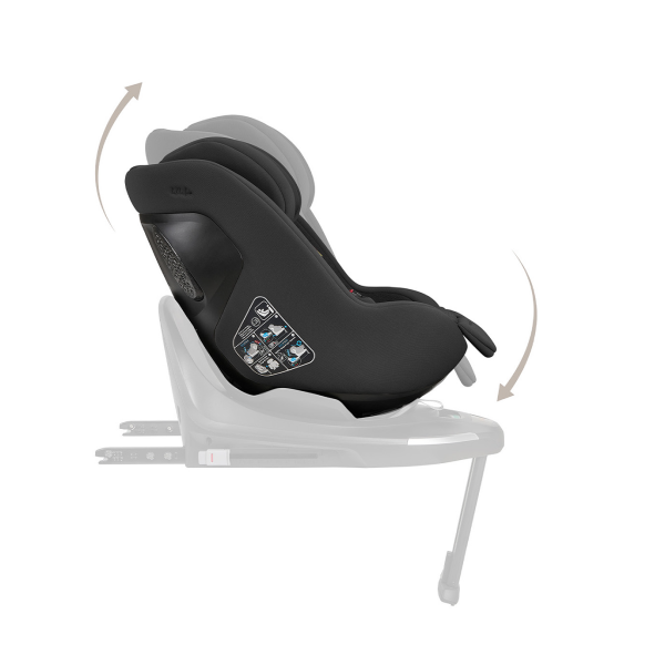 KIKKA BOO AUTOSJEDALICA I-CLASS PLUS I-SIZE NOIR 31002110001 + ROTIRAJUCA ISOFIX BAZA I-CLASS 360 