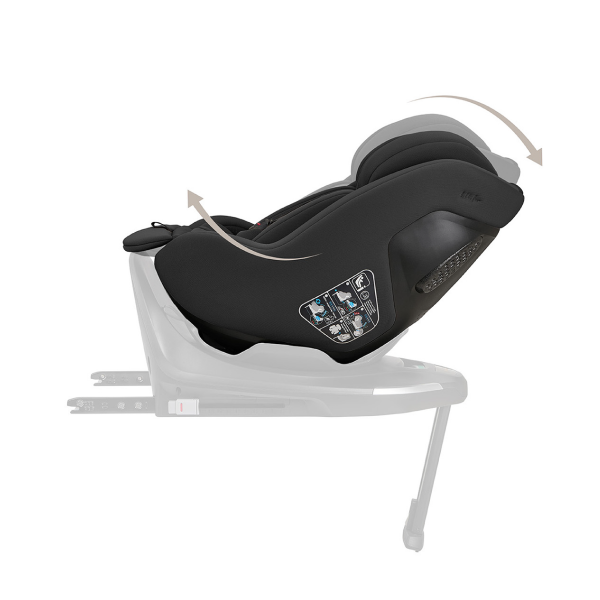 KIKKA BOO AUTOSJEDALICA I-CLASS PLUS I-SIZE NOIR 31002110001 + ROTIRAJUCA ISOFIX BAZA I-CLASS 360 