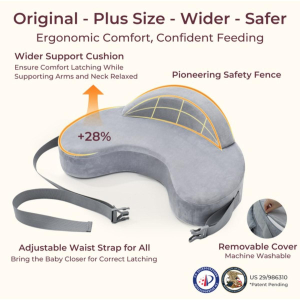 MOMCOZY JASTUK ZA DOJENJE GREY NP007-GR00NB-A NP007 