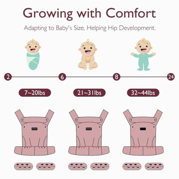 MOMCOZY KENGUR NOSILJKA BLACK BC001-BL12NB-A BC001 