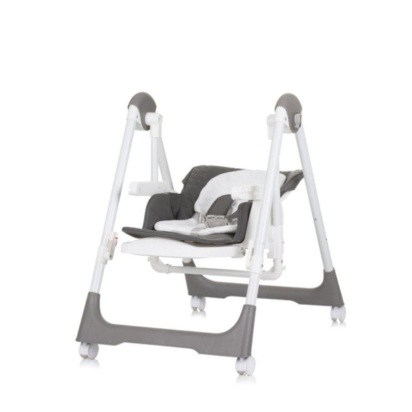 CHIPOLINO STOLICA ZA HRANJENJE I LJULJA 2U1 MILK SHAKE GRANITE STHMS02404GN 