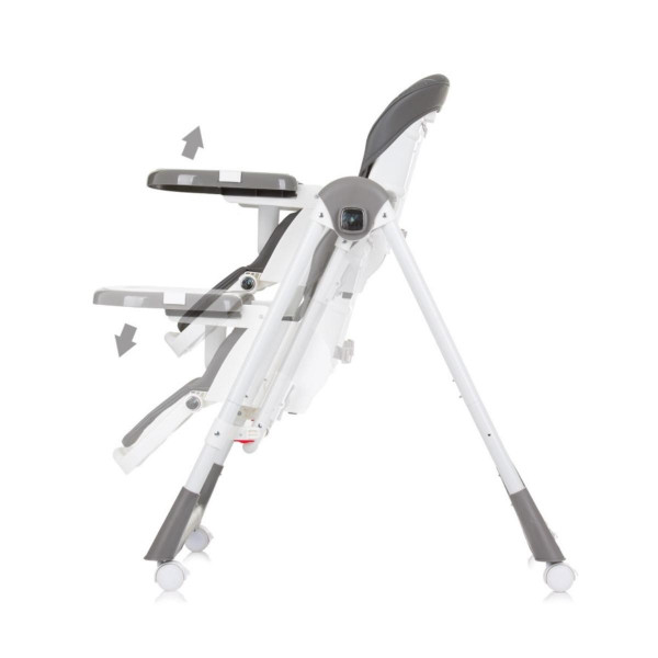 CHIPOLINO STOLICA ZA HRANJENJE I LJULJA 2U1 MILK SHAKE GRANITE STHMS02404GN 