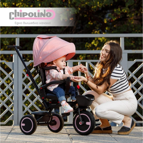 CHIPOLINO TRICIKL QUICK FOLD ROSE WATER TRKQF025RW 