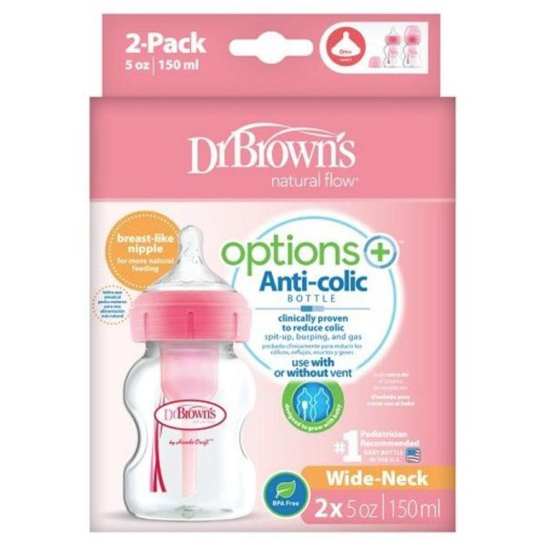 DR BROWNS PLASTICNA OPTIONS+ BOCICA 150ML 2UPAK. WB52601 