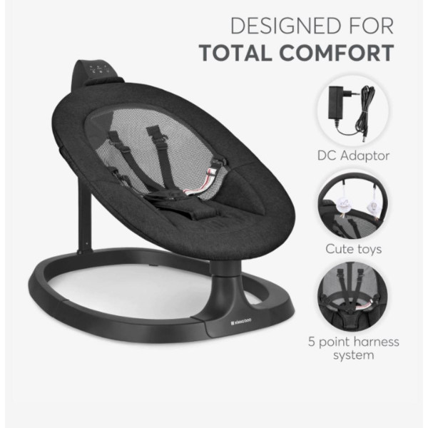 KIKKA BOO EL.LJULJA ZAZU BLACK 31005010095 