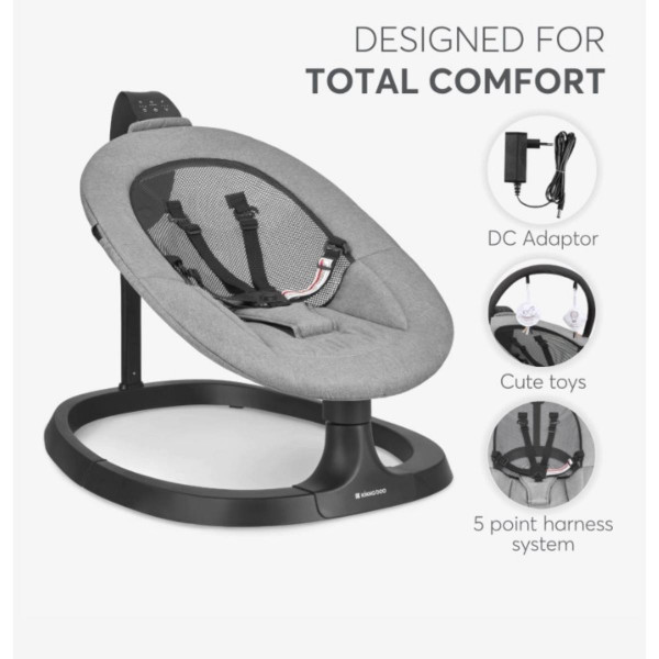 KIKKA BOO EL.LJULJA ZAZU GREY 31005010096 