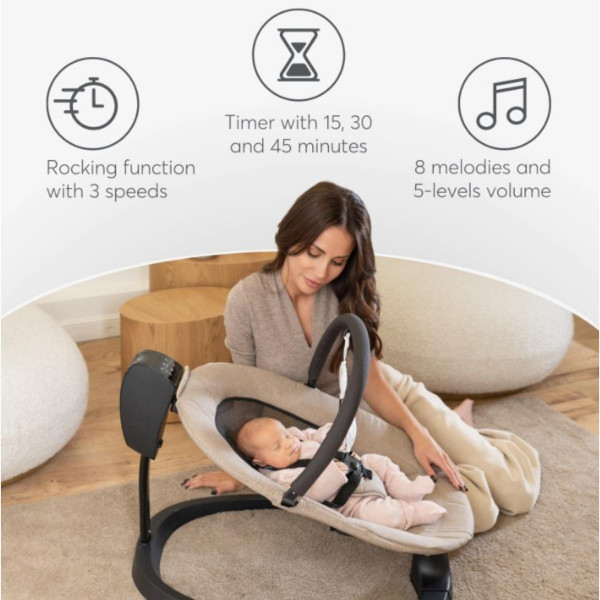 KIKKA BOO EL.LJULJA ZAZU BEIGE 31005010097 