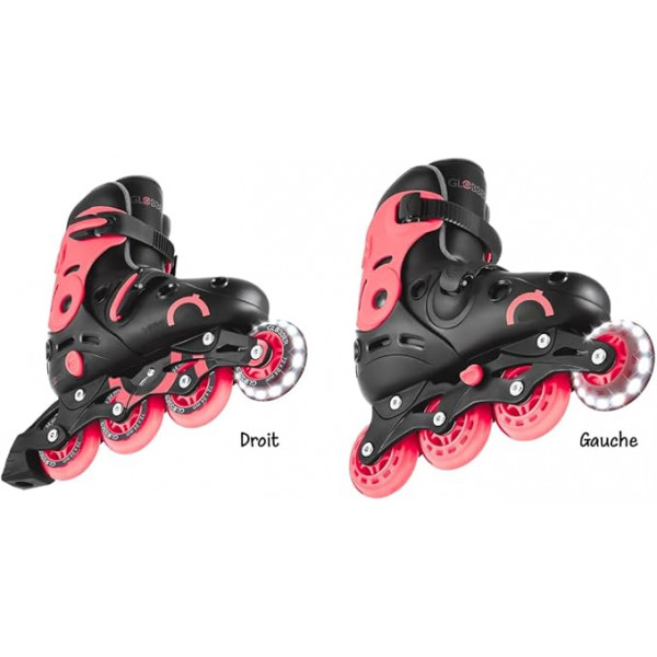 GLOBBER ROLERI GO SKATE T34-37 BLK PINK ROGB0000785-110 