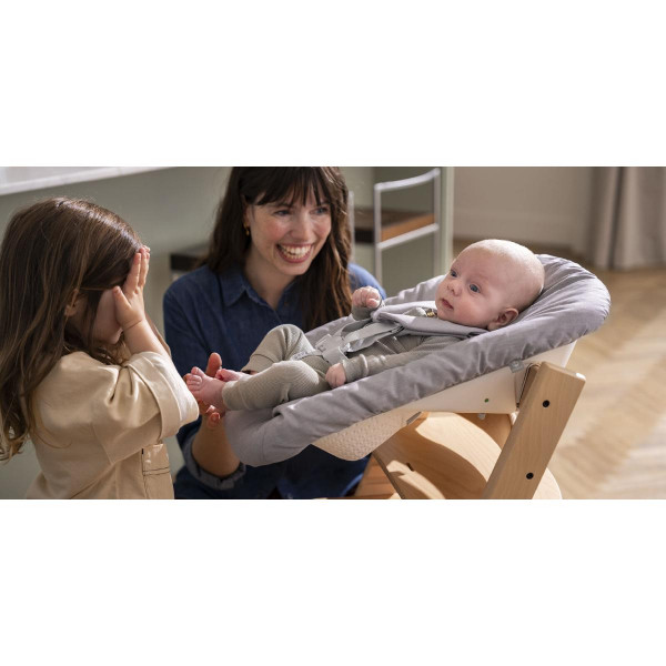 STOKKE STOLICA ZA HRANJENJE TRIPP TRAPP NATURAL I BEBI SET ANTHRACITE 