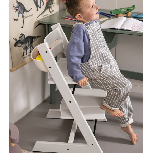 STOKKE STOLICA ZA HRANJENJE TRIPP TRAPP WHITE I BEBI SET TRIPP TRAPP ANTHRACITE 