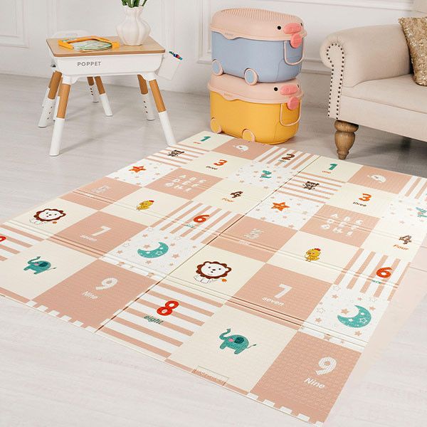 HOT MOM BBO SKLOPIVA PODLOGA ZA IGRU OD PJENE-ELEPHANT&BABY ANIMALS CC6603-1 