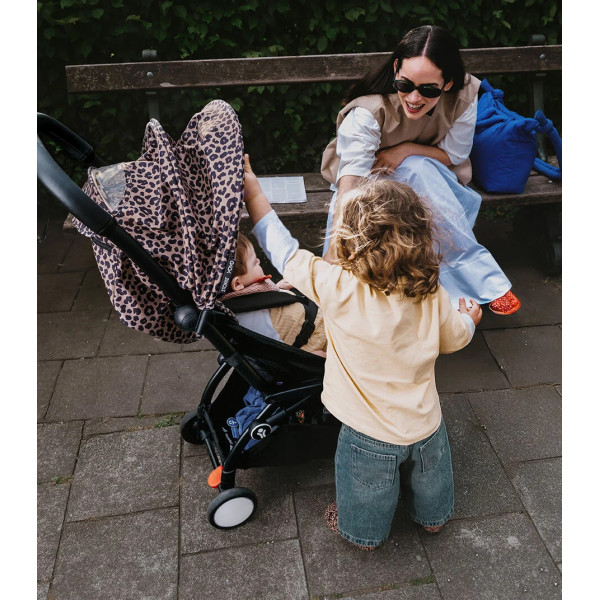 STOKKE YOYO3 SASIJA/KONSTRUKCIJA BLACK 646002 I YOYO3 SPORTSKO SJEDISTE 6+ COLOR PACK LEOPARD 646413 