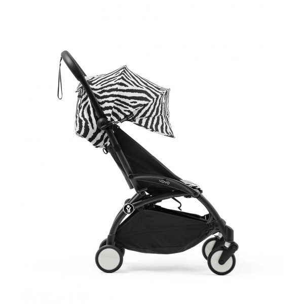STOKKE YOYO3 SASIJA/KONSTRUKCIJA BLACK 646002 I YOYO3 SPORTSKO SJEDISTE 6+ COLOR PACK ZEBRA 646414 