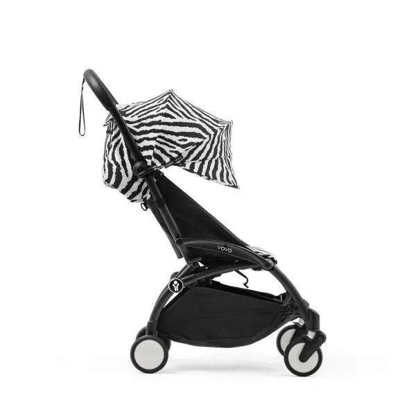 STOKKE YOYO3 SASIJA/KONSTRUKCIJA BLACK 646002 I YOYO3 SPORTSKO SJEDISTE 6+ COLOR PACK ZEBRA 646414 