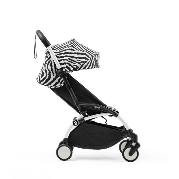 STOKKE YOYO3 SASIJA/KONSTRUKCIJA BLACK 646002 I YOYO3 SPORTSKO SJEDISTE 6+ COLOR PACK ZEBRA 646414 