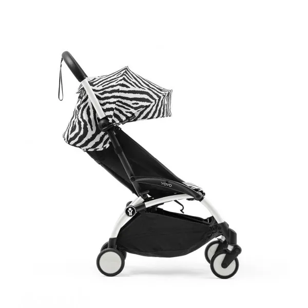 STOKKE YOYO3 SASIJA/KONSTRUKCIJA BLACK 646002 I YOYO3 SPORTSKO SJEDISTE 6+ COLOR PACK ZEBRA 646414 