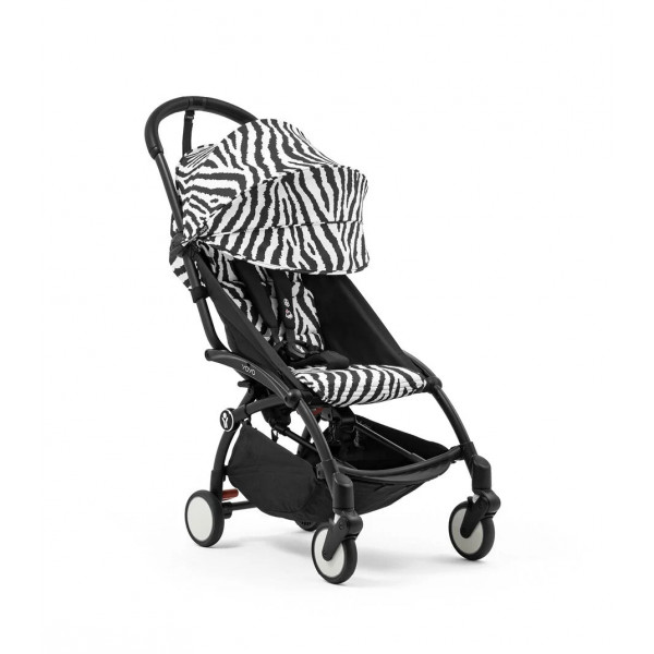 STOKKE YOYO3 SASIJA/KONSTRUKCIJA BLACK 646002 I YOYO3 SPORTSKO SJEDISTE 6+ COLOR PACK ZEBRA 646414 