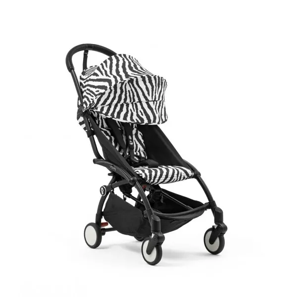 STOKKE YOYO3 SASIJA/KONSTRUKCIJA BLACK 646002 I YOYO3 SPORTSKO SJEDISTE 6+ COLOR PACK ZEBRA 646414 