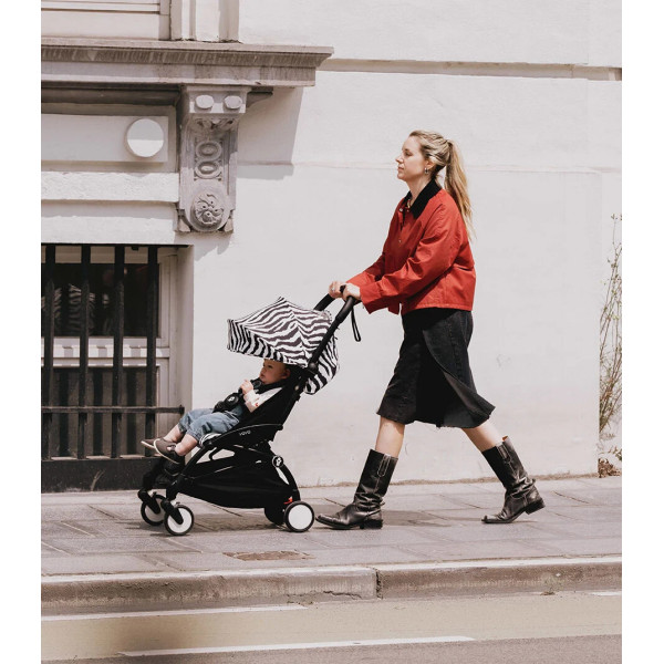 STOKKE YOYO3 SASIJA/KONSTRUKCIJA BLACK 646002 I YOYO3 SPORTSKO SJEDISTE 6+ COLOR PACK ZEBRA 646414 