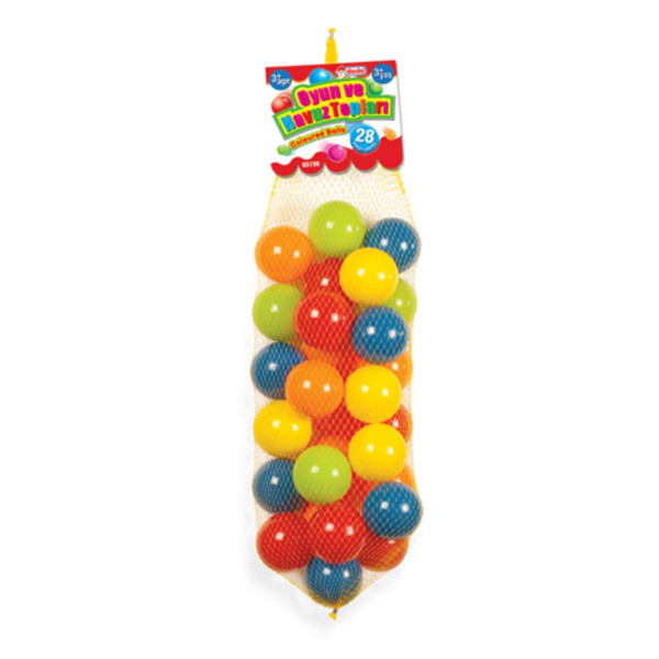 CROCO_TOYS LOPTICE U MREZI 9CM FUNBALLS 28PCS 03739 