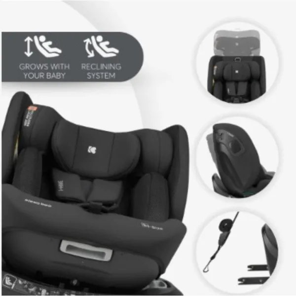 KIKKA BOO AUTOSJEDALICA I-HIKE I-SIZE BLACK 2026 31002100077 