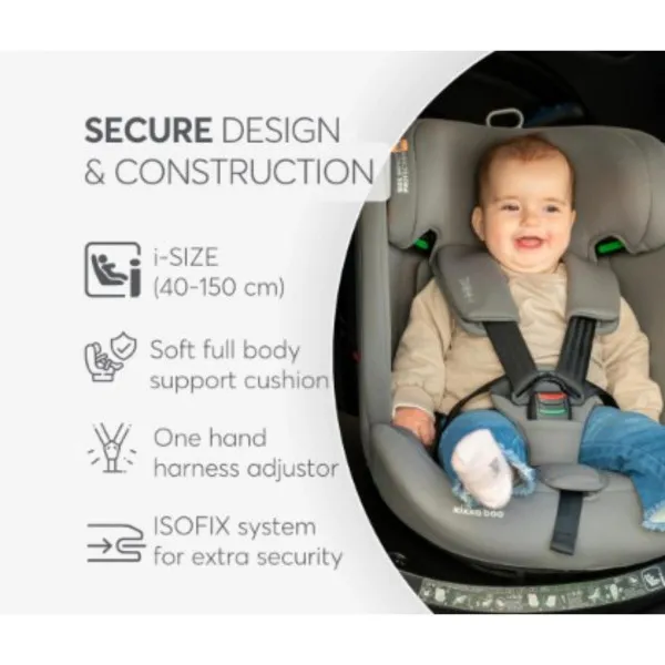 KIKKA BOO AUTOSJEDALICA I-HIKE I-SIZE BLACK 2026 31002100077 