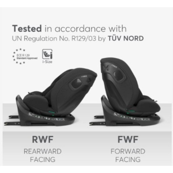 KIKKA BOO AUTOSJEDALICA I-HIKE I-SIZE BLACK 2026 31002100077 