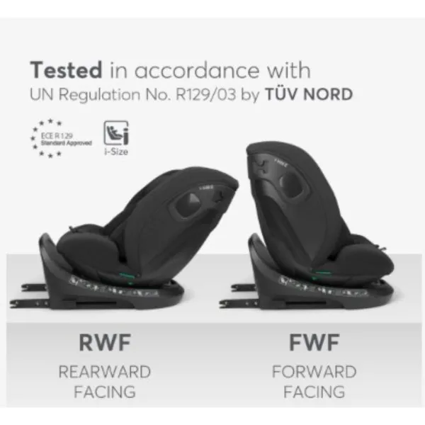 KIKKA BOO AUTOSJEDALICA I-HIKE I-SIZE BLACK 2026 31002100077 
