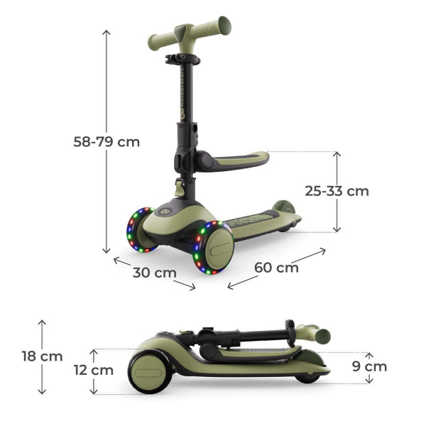 KINDERKRAFT ROMOBIL 2U1 HALLEY GREEN 54414 