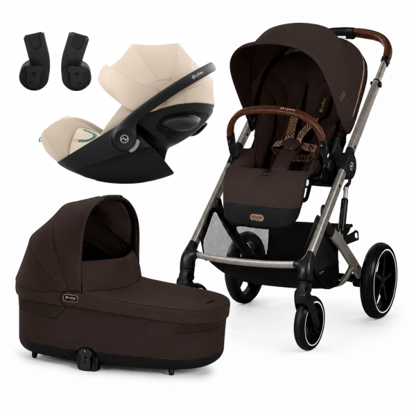 CYBEX KOLICA BALIOS 3U1 CHOCOLATE(KOLICA,KORPA,AUTOSJEDALICA CLOUD G3 PLUS ALMOND BEIGE 526001349) 