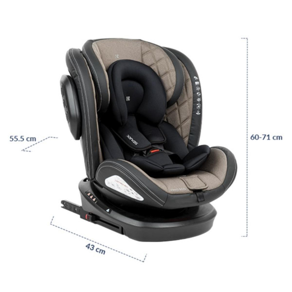 KIKKA BOO AUTO SJEDALICA STARK ISOFIX DARK GREY 2023 31002070087 