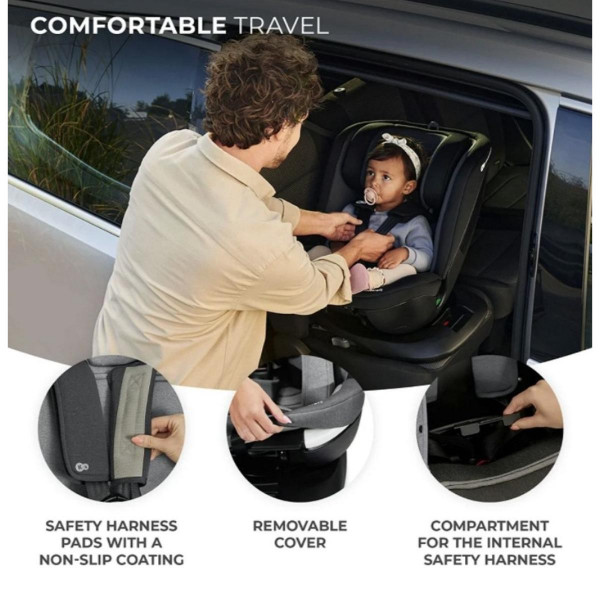 KINDERKRAFT AUTOSJEDALICA XPEDITION 2 I-SIZE BLACK 40742 