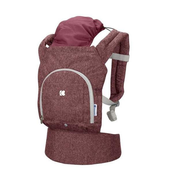Kikka boo NOSILJKA7KENGUR ZA BEBE HOODY DARK RED 