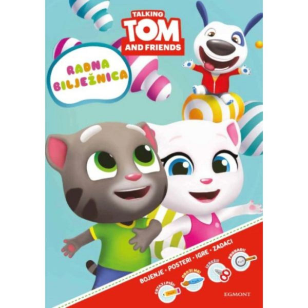 TALKING TOM RADNA SVESKA ZA DJECU 