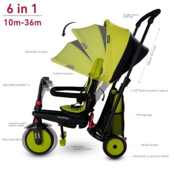 SMART TRIKE SMART TRIKE FOLDING STR 3 PLUS GREEN 5021733 29570 